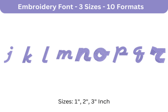 Airstream Font J to R: Holiday Embroidery Designer Review