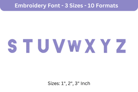 Blackout Font S to Z: Embroidery Font Reviewed for Real-Make Projects