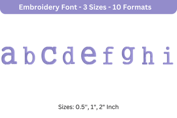 Executive Font Lowercase a to I