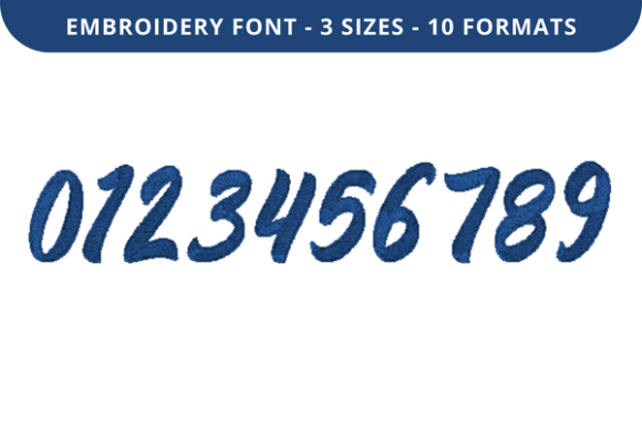 Fenden Font 0 to 9: Perfect Embroidery Digits for Handmade Gifts