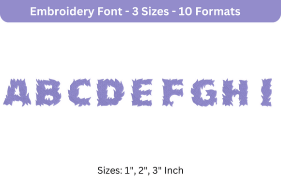 Fire Cats Font A to I: Seasonal Embroidery Review