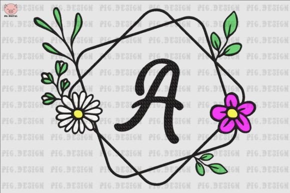 Flower Daisy Font a Embroidery Review for Craft Fairs