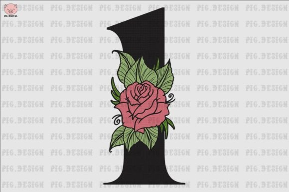 Flower Rose Font 1: Elegant, Handmade Charm for Personalized Gifts
