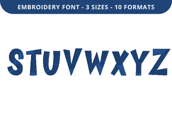 FunnyMan Font S to Z Review for Embroidery Sellers