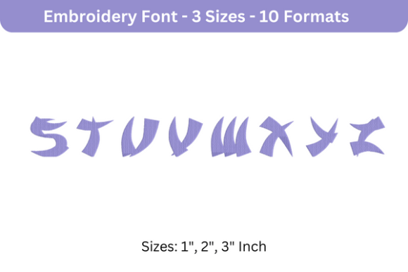Karate Font S to Z: Bold Embroidery for Branded Merch