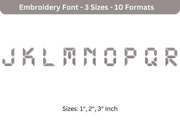 LCD Font J to R: Embroidery Designer Review for Boutique Apparel