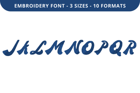 New Retro Font J to R: Boutique Embroidery Review