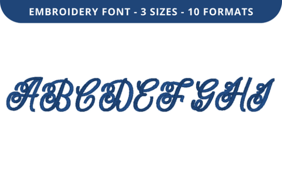 Reviewing Lavern Font a to I for Embroidery