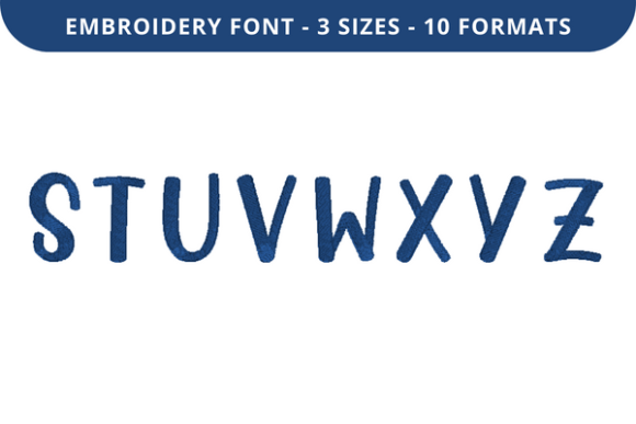 Sunday Rain Font S to Z: A Seasonal Embroidery Font Review